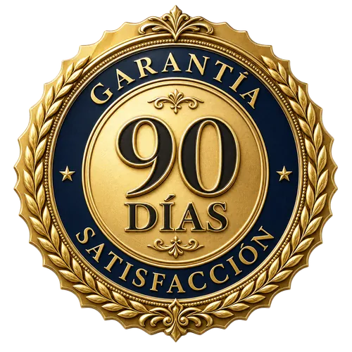 Insignia dorada — Garantía de Satisfacción de 90 Días